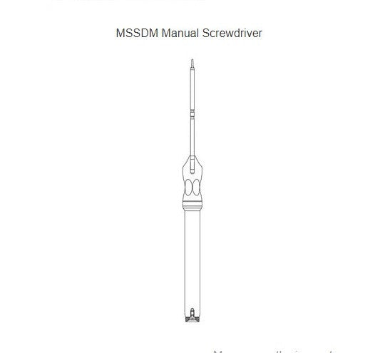 MSSDM MANUAL SCREWDRIVER