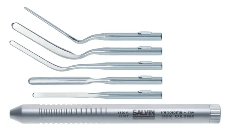 Periotome Handle With 5 Changeable Tips ペリオトーム