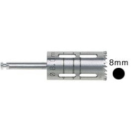Trephine Drill 8.0mm x 22mm (9.0mm OD) トレフィン ドリル 8.0mm X 22mm (外側 9.0mm)